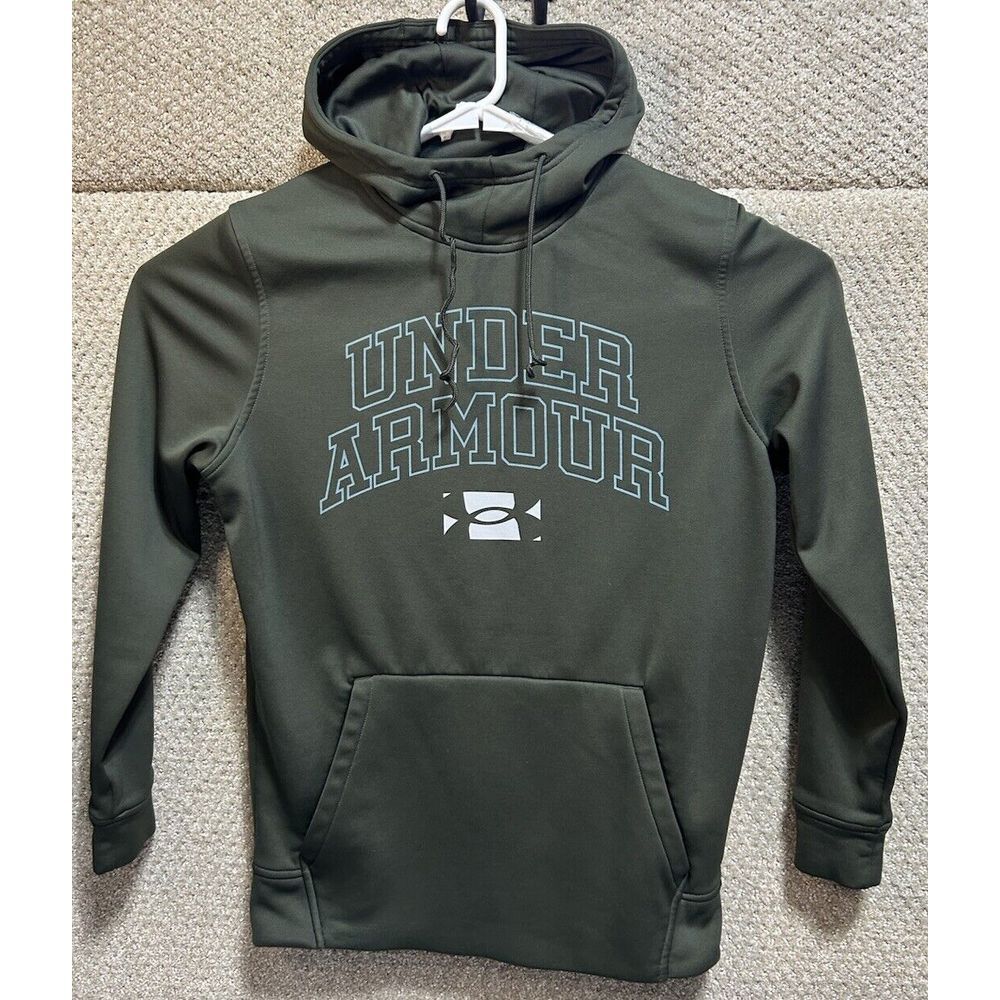 Under Armour Loose Long Sleeve Hoodie Pullover Green Men's Size Small